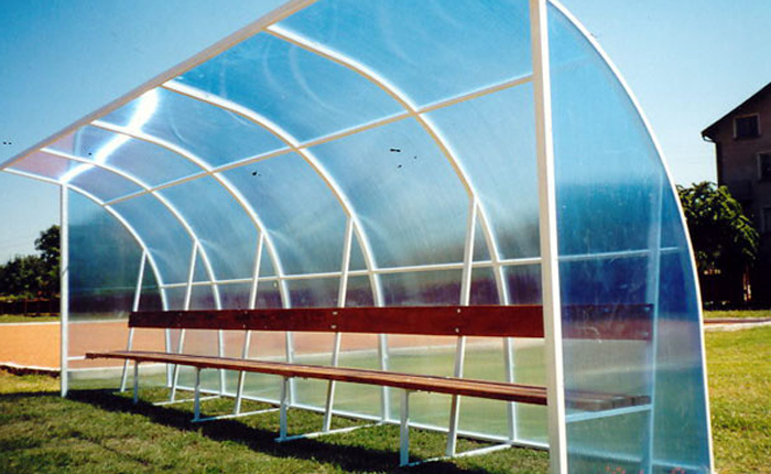 Multiwall Polycarbonate Soccer field sideline